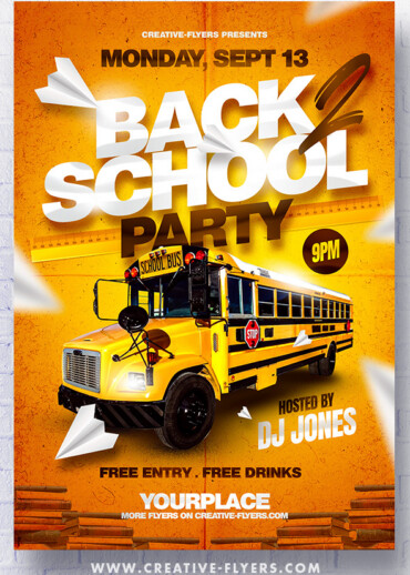 Back to School Flyer Design