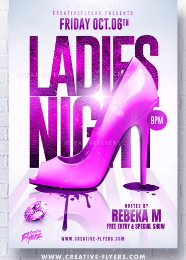 Creative ladies night flyer