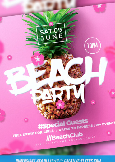 Summer Beach Party Flyer