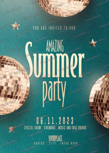 Creative Summer Invitation for Photoshop