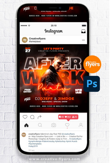 After Work Party Flyer (3) Party flyer for Dj