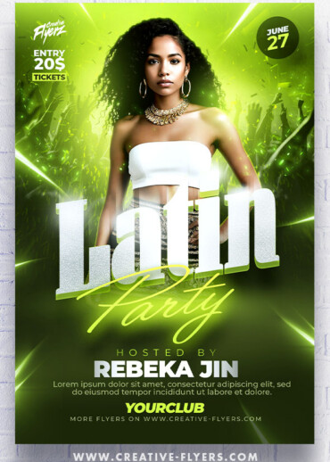 Latin Party Flyer Design