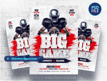 Big Game Flyer Design-2 Big Game Flyer template