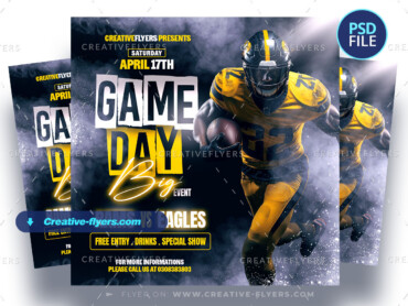 Game Day Football Flyer-4 Football Template to edit