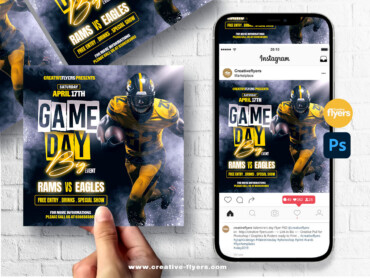Game Day Football Flyer-5 Football Template to edit
