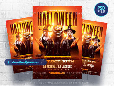 Halloween Nightclub Party flyer-2 Halloween Nightclub Party flyer