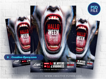 Halloween Poster Template-2 Halloween-themed Poster Template