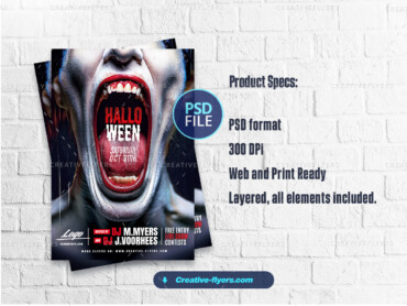 Halloween Poster Template-3 Halloween-themed Poster Template