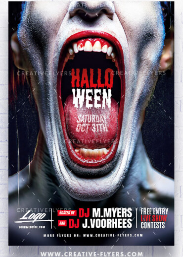 Halloween-themed Poster Template