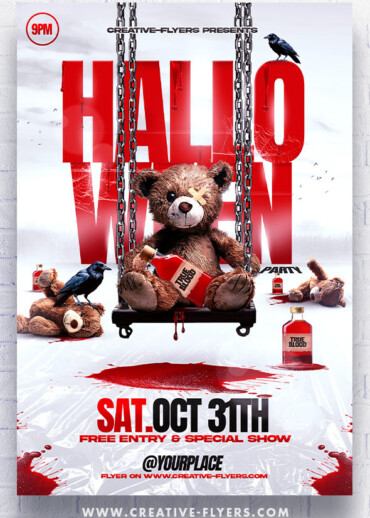 Spooky halloween poster