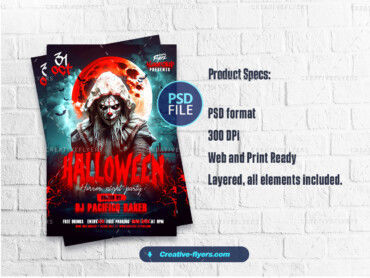 Photohsop horror poster (3) Horror Poster for Halloween Party