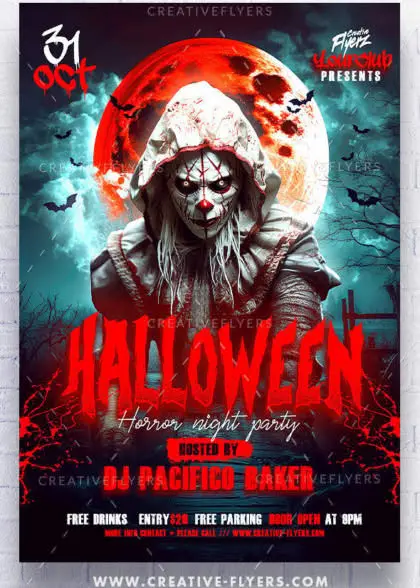 Horror Poster for Halloween Party