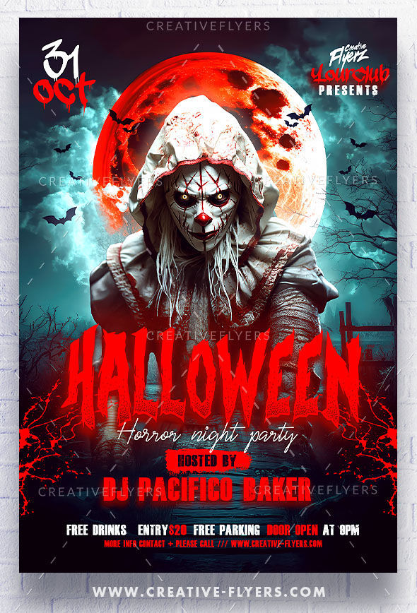 Horror Poster for Halloween Party