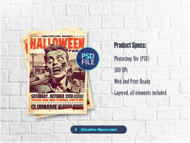 1950s Halloween Flyer (3) 1950s Halloween Flyer