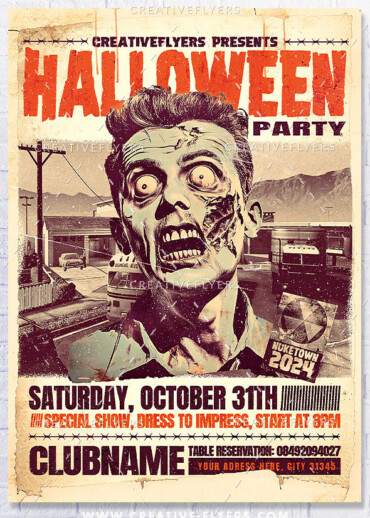 1950s Halloween Flyer