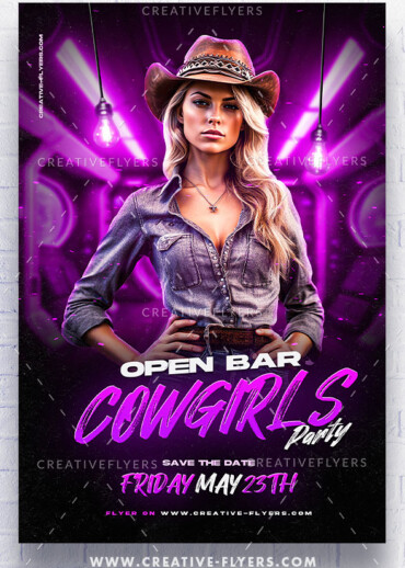Nightclub Cowgirls party Design