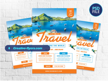 Modern Travel Flyer to Edit (2) travel flyer