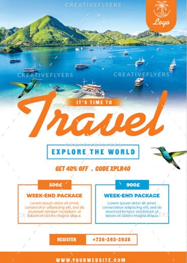 travel flyer