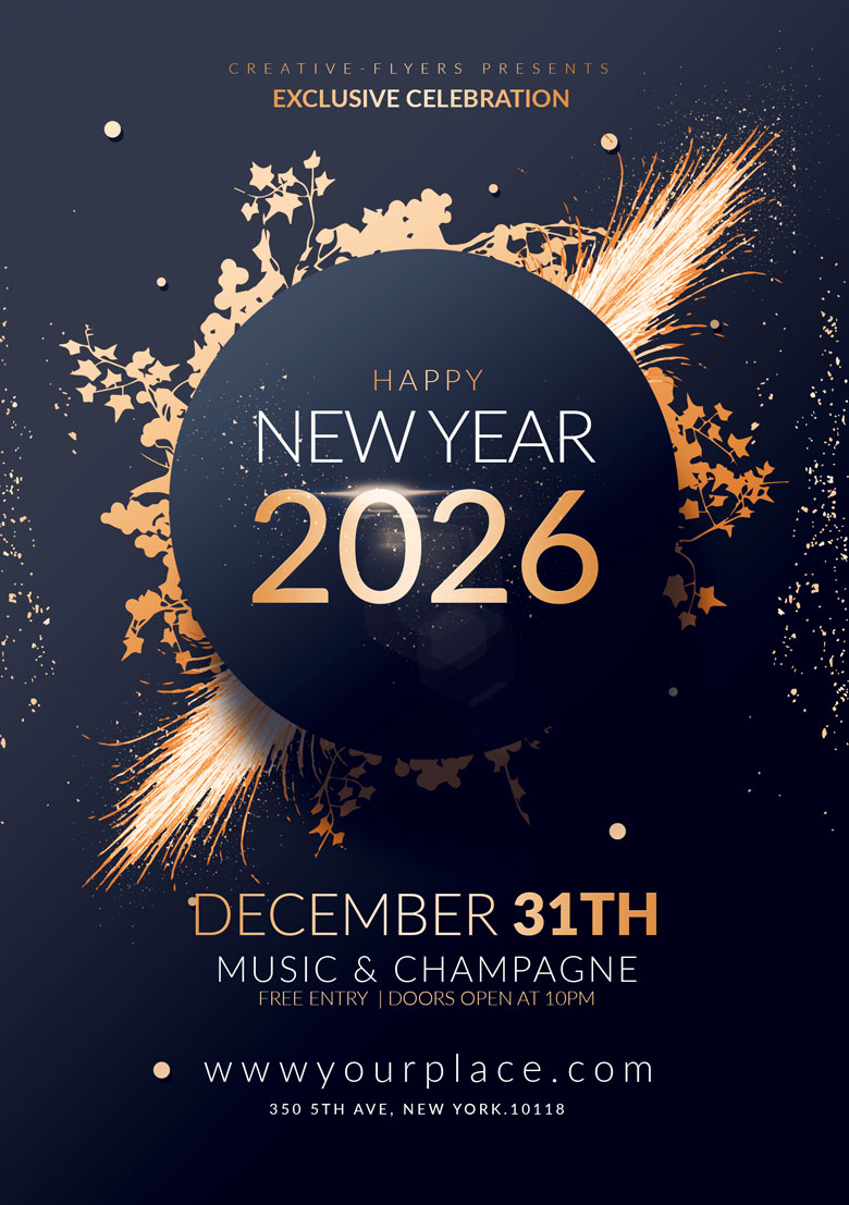 New Year-Invitation flyer to download