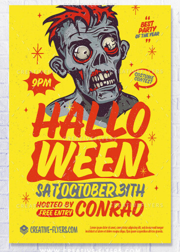 creative halloween Flyer to Download