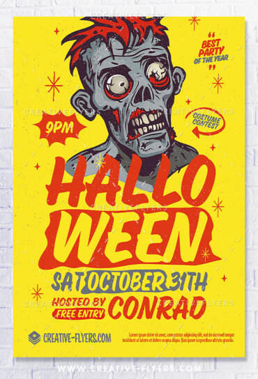 creative halloween Flyer to Download