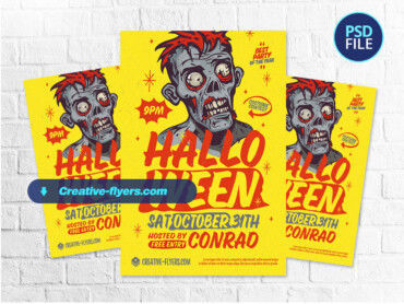 Vintage halloween Flyer Design (2) creative halloween Flyer to Download