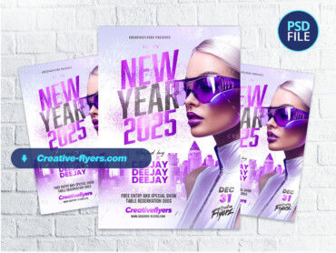 New year Party Flyer PSD (1) New year Party Flyer