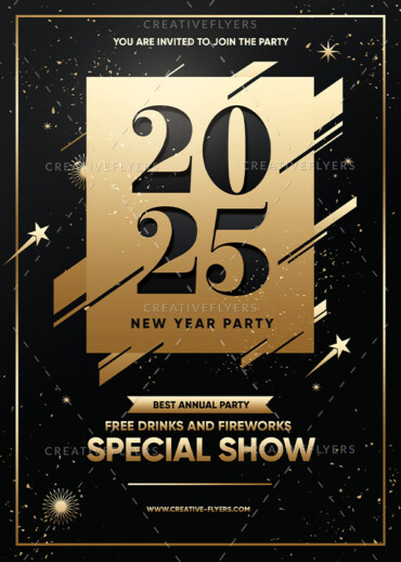 New Year flyer to edit