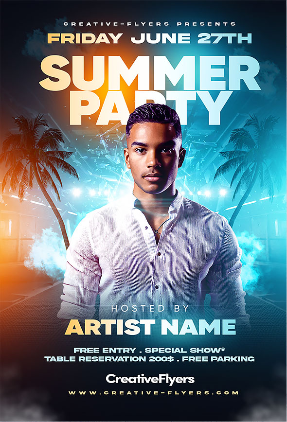 Customizable Photoshop poster