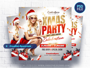 Xmas Celebration Flyer (1) Christmas party flyer