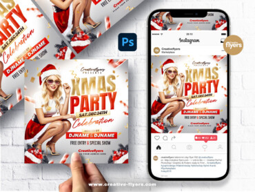 Xmas Celebration Flyer (2) Christmas party flyer