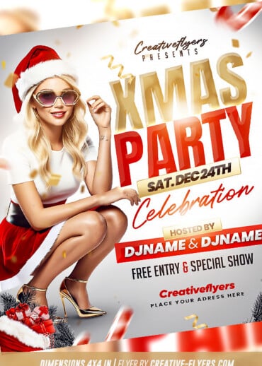 Christmas party flyer