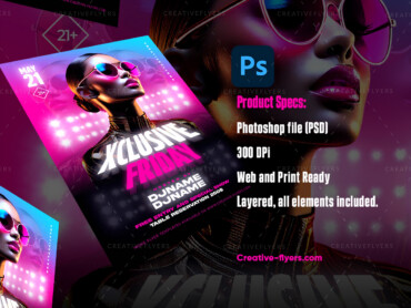 exclusive Nightclub Party Flyer (3) Digital flyer design