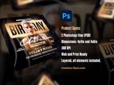 photoshop-birthday-flyer (3) Customizable Birtdhay Template