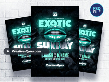 Exotic Party Flyer (2) Night club Party Flyer