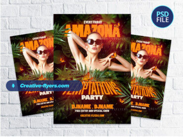 Jungle Party Flyer (4) Jungle Party Flyer