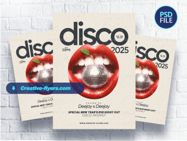 Minimalist Disco Flyer Template