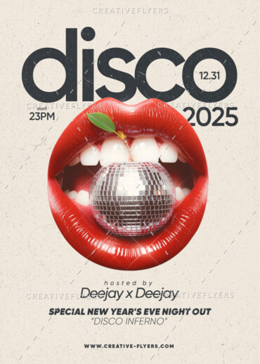 Minimalist Disco Flyer Template
