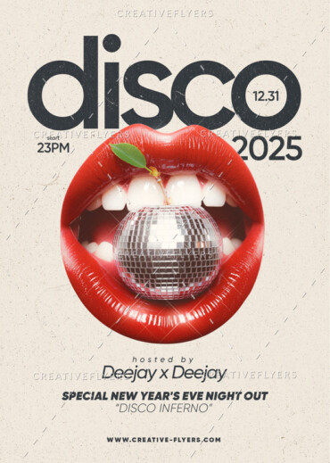 Minimalist Disco Flyer Template