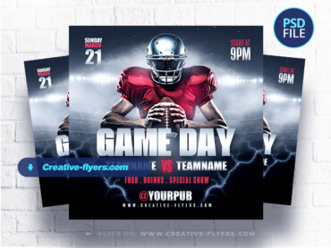 EPIC GAME DAY flyer (2) Football flyer Design