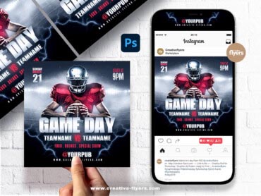 EPIC GAME DAY flyer (3) Football flyer Design