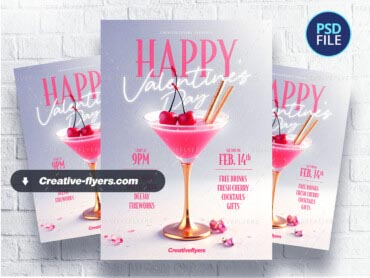 Festive Valentine Card (2) Valentine Card design