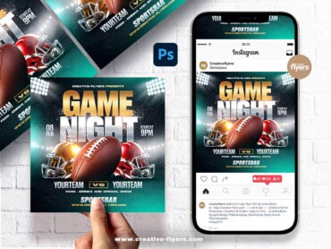Game Night Flyer (3) Football Game Flyer