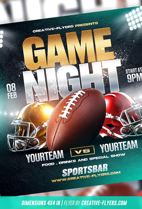Football Game Flyer