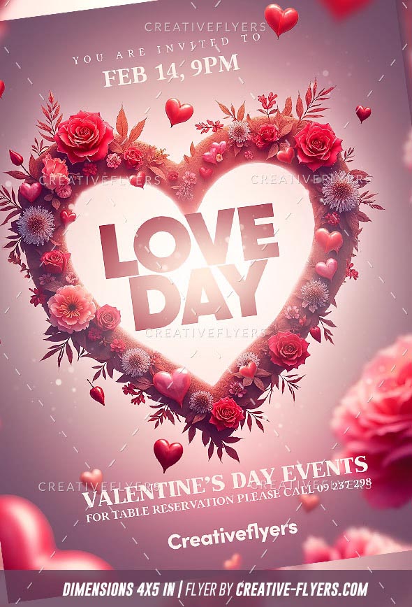 Love Flyer Template