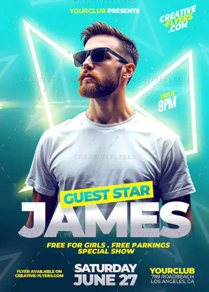 Dj summer flyer