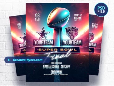 Super Bowl Final Game Flyer (2) Super Bowl Flyer