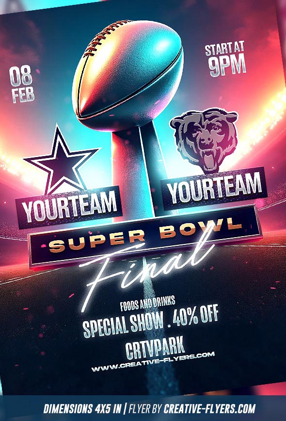 Super Bowl Flyer