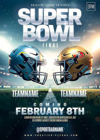 Super Bowl Flyer