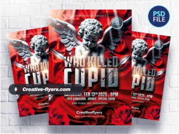 Who Killed Cupid Flyer (2) Valentine's Day Flyer
